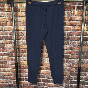 Polo Ralph Lauren navy blue men’s lounge pants thermal joggers large relaxed